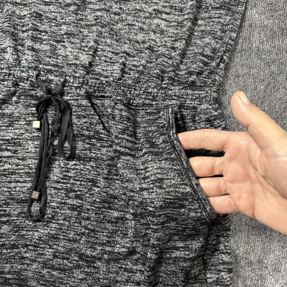 Lou & Grey Womens Size Small Dress Gray Heathered Drawstring Waist‎ Casual Comfy - Picture 8 of 11